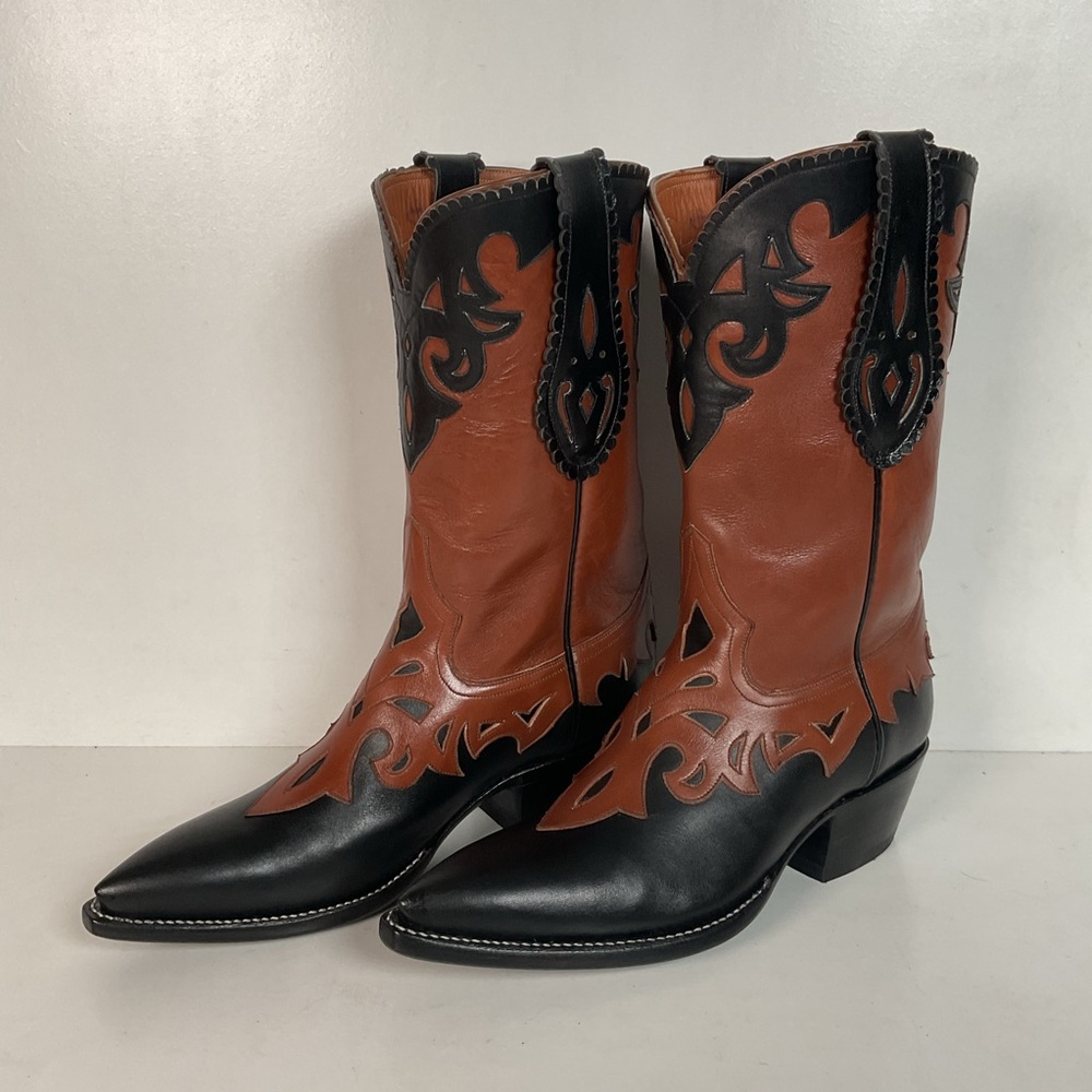 Rocketbuster Tooled Cowgirl Boots Men’s 4.5 D | Women’s 6 Mule Ear